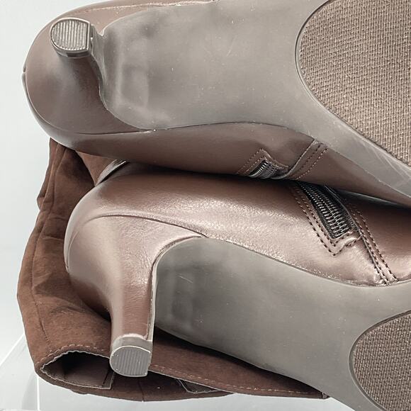 NEW Karen Scott Women’s Freyln Comfort Insole Knee High Boots Brown Size 10M - Picture 9 of 10